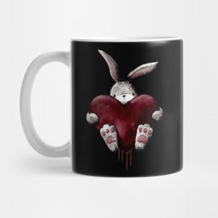 Gothic Bloody Love Bunny Mug